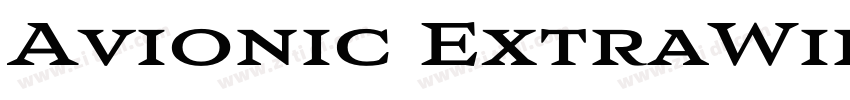 Avionic ExtraWide Bl字体转换